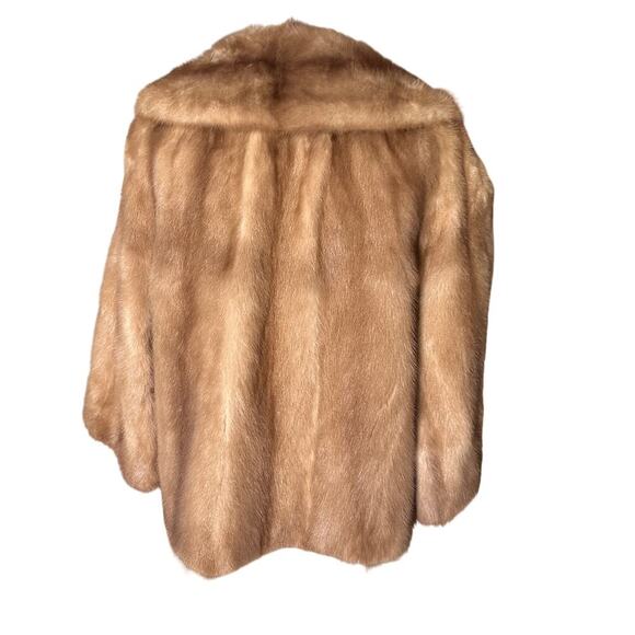 Vintage 1950s gittelman's sons philadelphia mink coat stole jacket Small - Picture 3 of 10